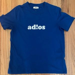 Madewell Adios Graphic Tee - Royal Blue